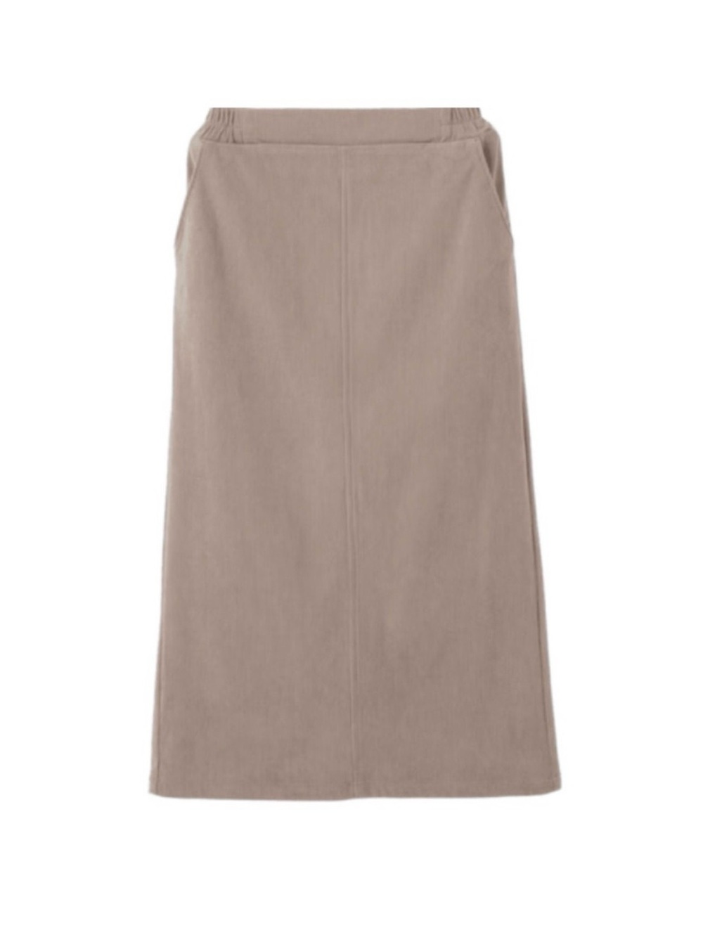 🇯🇵 HONEYS Warm Corduroy “Poka” Series Straight Midi Skirt
